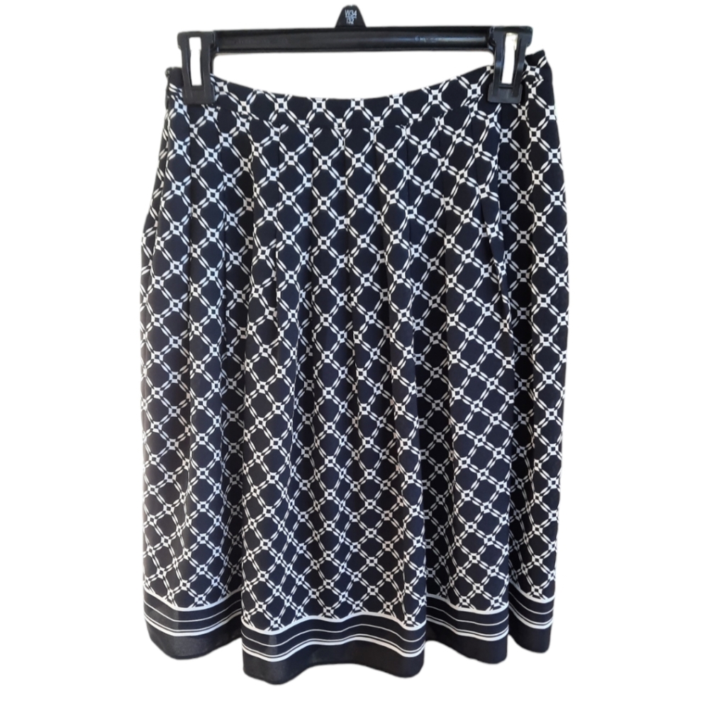 Talbot's Geometric Print Skirt - Picture 6 of 7